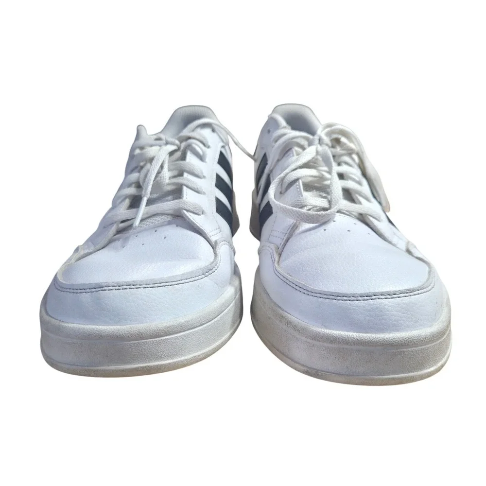 Adidas Breaknet Mens White Black Court Sneakers Shoes FX8724 Size 10